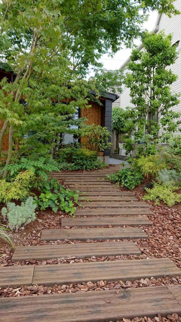 マンション共用部 緑化工事